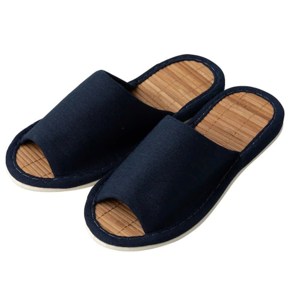竹底拖鞋 BAMBOO 深藍色