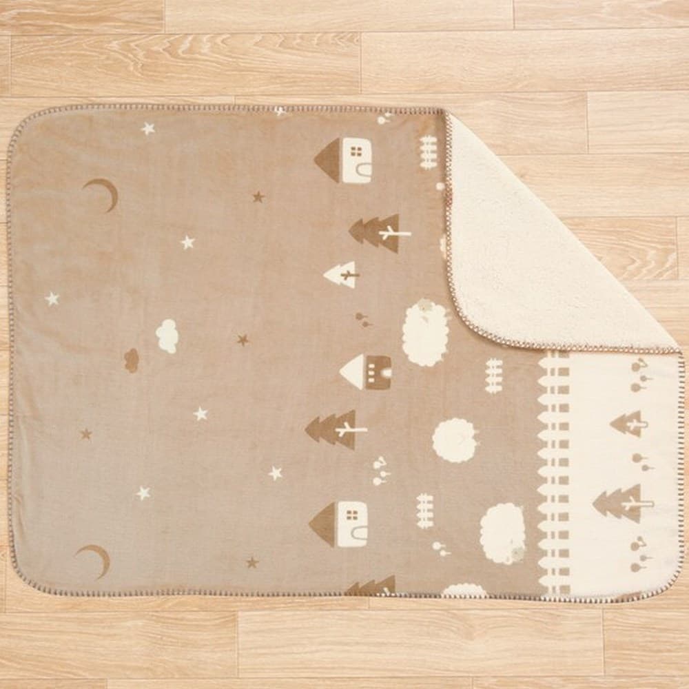 孩童蓋毯 童話褐